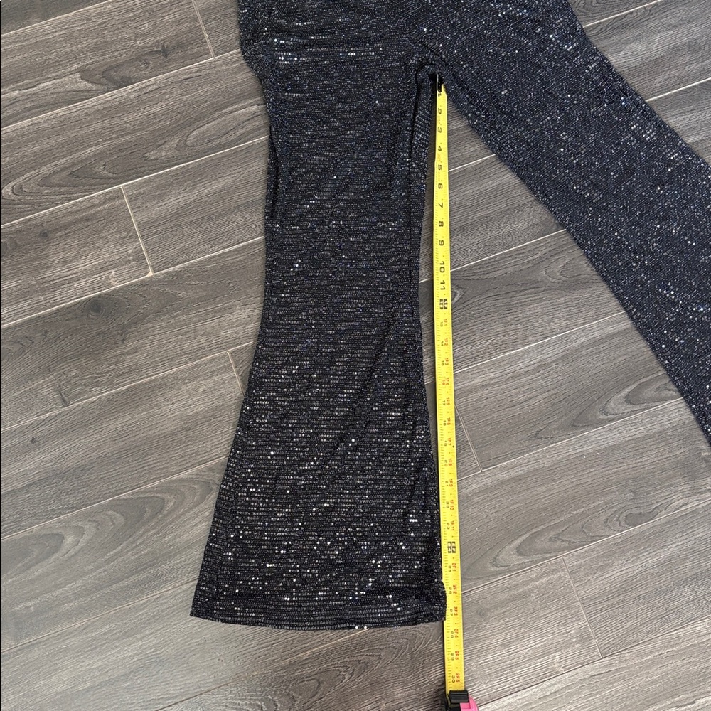 Elegant Black Sequin Jumpsuit - Picture 8 of 8